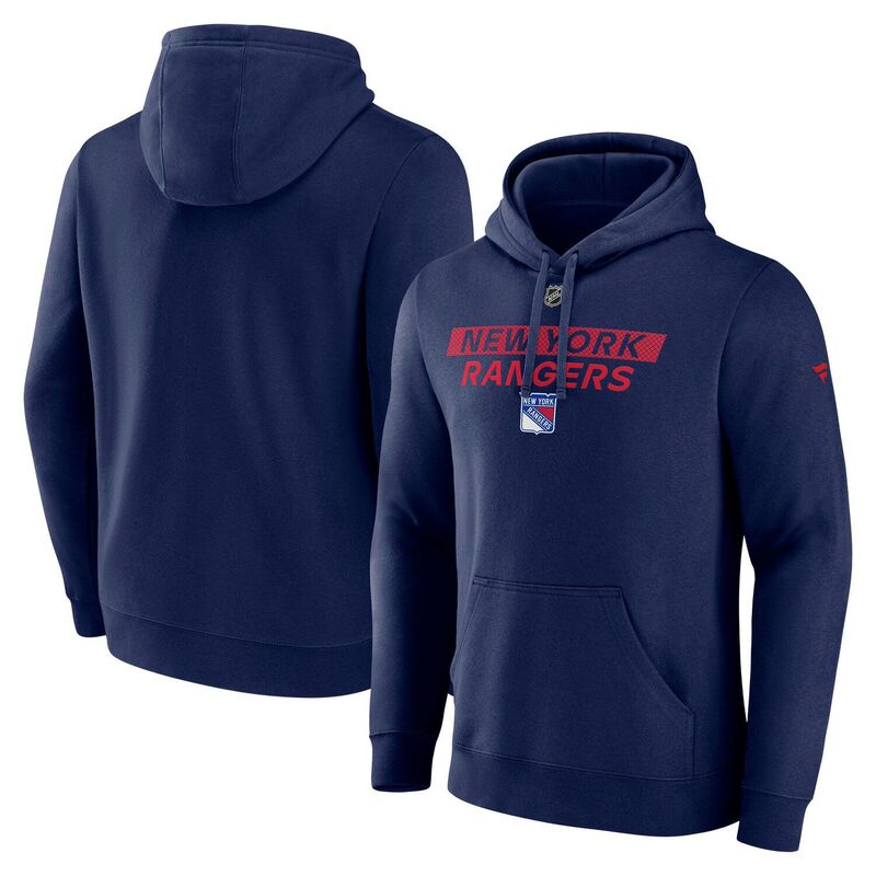 ファナティクス メンズ トップス Tシャツ フリース パーカー Men's Fanatics Navy New York Rangers Authentic Pro Core Primary Fleece Pullover Hoodie Ranavy ネイビー