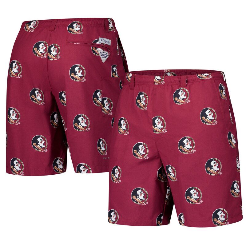 コロンビア メンズ ボトムス ハーフパンツ・ショーツ ショートパンツ Men's Columbia Garnet Florida State Seminoles PFG Backcast III Omni-Shade Shorts Fsu Red レッド