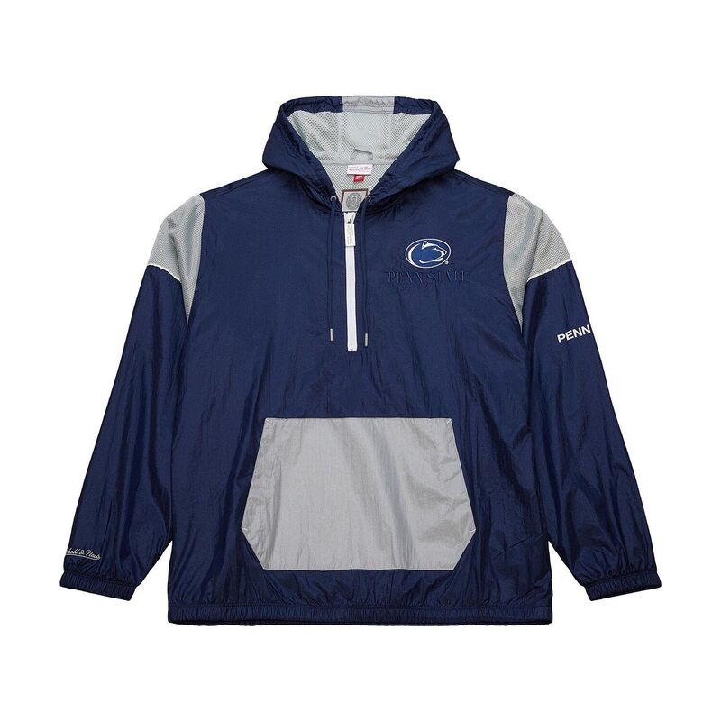 ミッチェル&ネス メンズ トップス Tシャツ パーカー Men's Mitchell & Ness Navy Penn State Nittany Lions Team 3.0 Anorak Half-Zip Hoodie Pst Navy ネイビー|ReVida 店