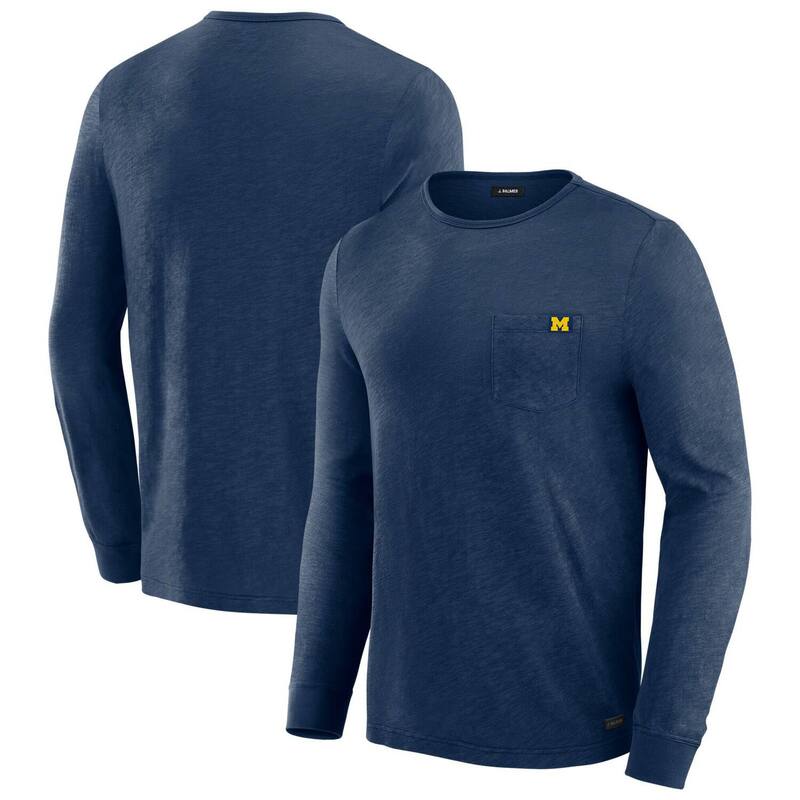 アンブランデッド メンズ トップス Tシャツ Unbranded Men J. Palmer Navy Michigan Wolverines In-The-Pocket Long Sleeve T-Shirt Mic Navy ネイビー