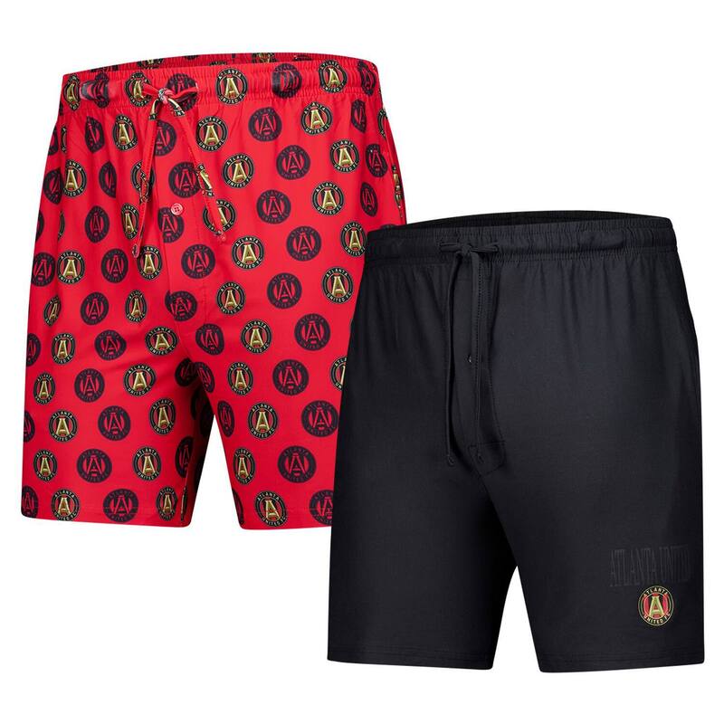 アンブランデッド メンズ ボトムス ハーフパンツ・ショーツ Unbranded Men Conceptsport Red/Black Atlanta United FC Record 2-Pack Short Set Atu Red レッド