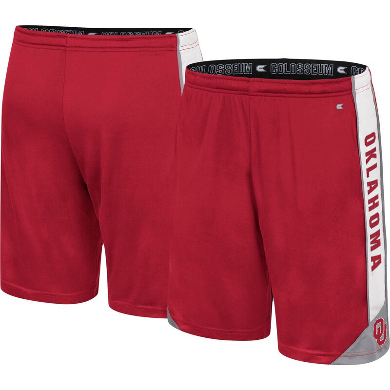コロシアム メンズ ボトムス ハーフパンツ・ショーツ ショートパンツ Men's Colosseum Crimson Oklahoma Sooners Haller Shorts Okl Red レッド