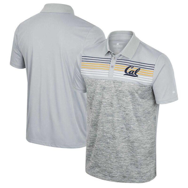 コロシアム メンズ トップス Tシャツ ポロシャツ Men's Colosseum Gray Cal Bears Cybernetic Polo Cal Grey グレー