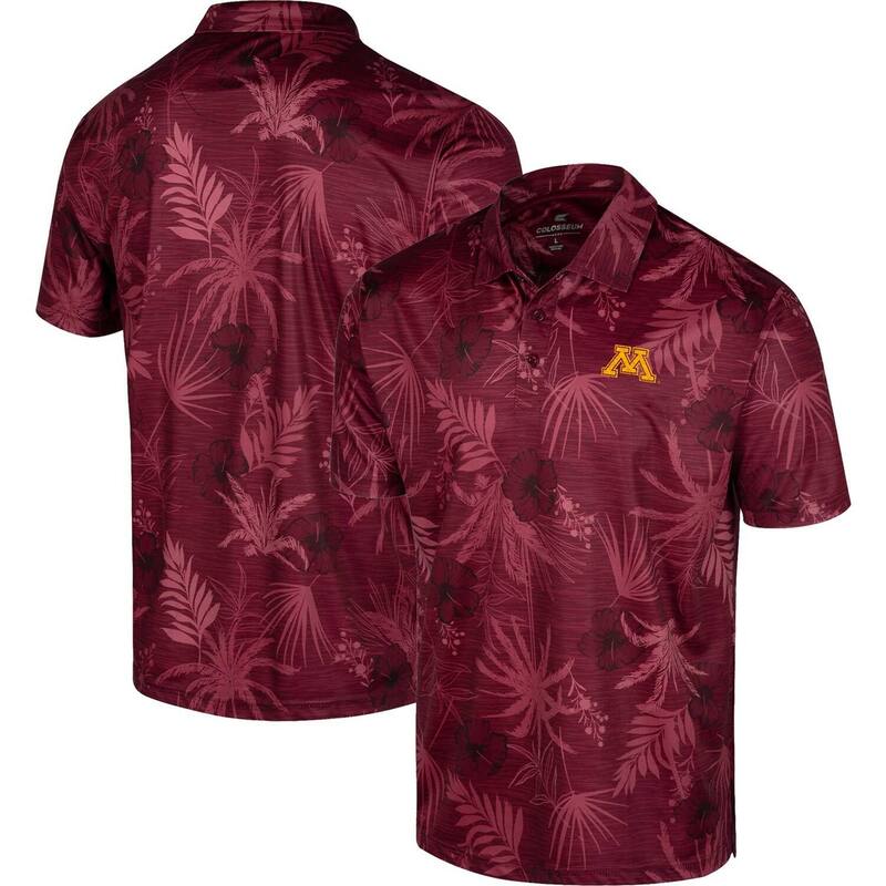 コロシアム メンズ トップス Tシャツ ポロシャツ Men's Colosseumaroon Minnesota Golden Gophers Palms Team Polo Min Red レッド