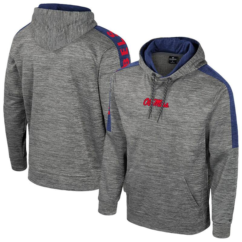 コロシアム メンズ トップス Tシャツ パーカー Men's Colosseum Heather Gray Ole Miss Rebels Dozer Pullover Hoodie Ole Grey グレー 14,414円