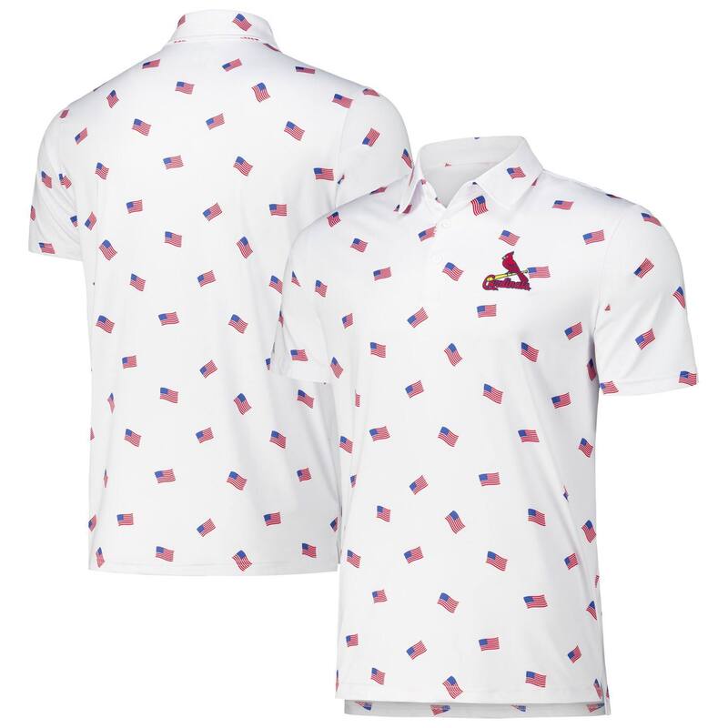 アンティグア メンズ トップス Tシャツ ポロシャツ Men's Antigua White St. Louis Cardinals Americana Polo Crd White ホワイト｜ReVida 店