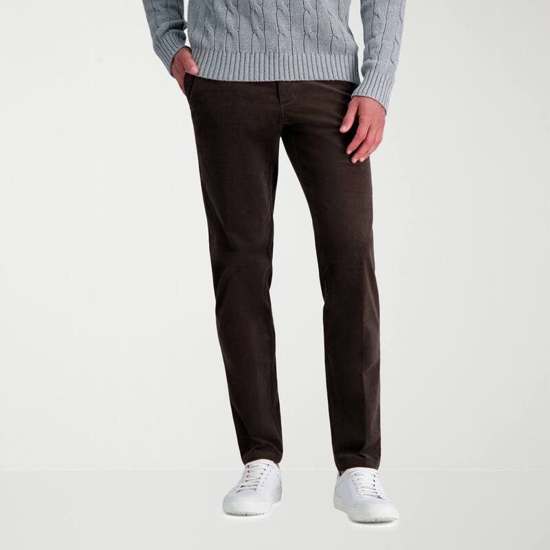 ハガー メンズ ボトムス カジュアルパンツ コーデュロイ Men's Haggar Straight Fit Stretch Corduroy Pants Brown ブラウン|ReVida 店