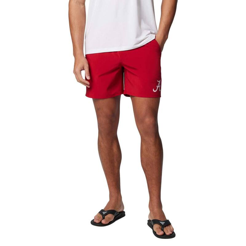 コロンビア メンズ ボトムス ハーフパンツ・ショーツ ショートパンツ Men Columbia Crimson Alabama Crimson Tide PFG Terminal Roamer Omni-Shade Stretch Shorts Ala Red レッド