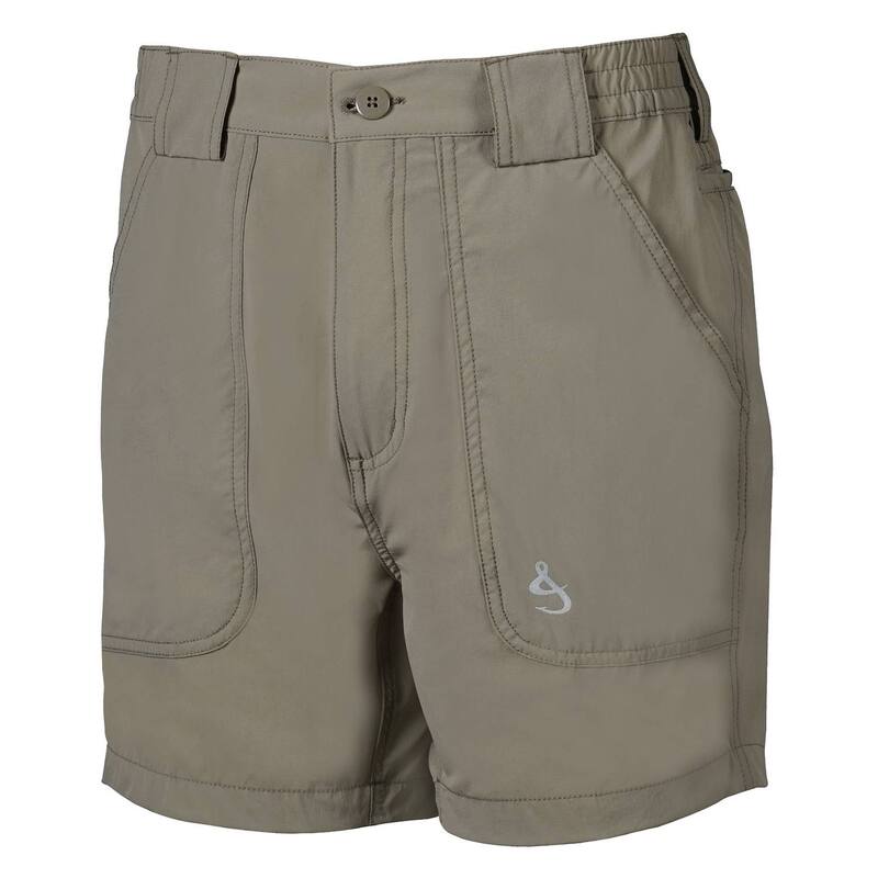 フックアンドタックル メンズ ボトムス ハーフパンツ・ショーツ ナイロン Hook \u0026 Tackle Men Beer Can Lightweight Nylon Stretch Short Khaki カーキ