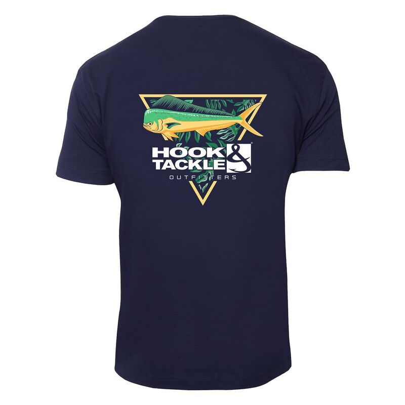 フックアンドタックル メンズ トップス Tシャツ Hook & Tackle Mahi Tropics Premium T-shirt Navy ネイビー