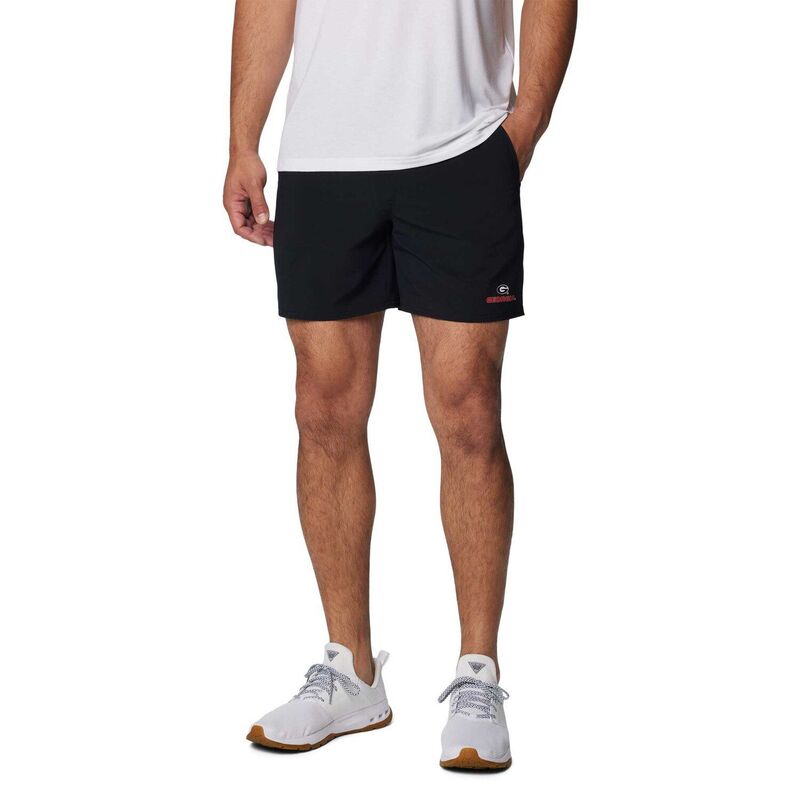 コロンビア メンズ ボトムス ハーフパンツ・ショーツ ショートパンツ Men Columbia Black Georgia Bulldogs PFG Terminal Roamer Omni-Shade Stretch Shorts Uga Black ブラック
