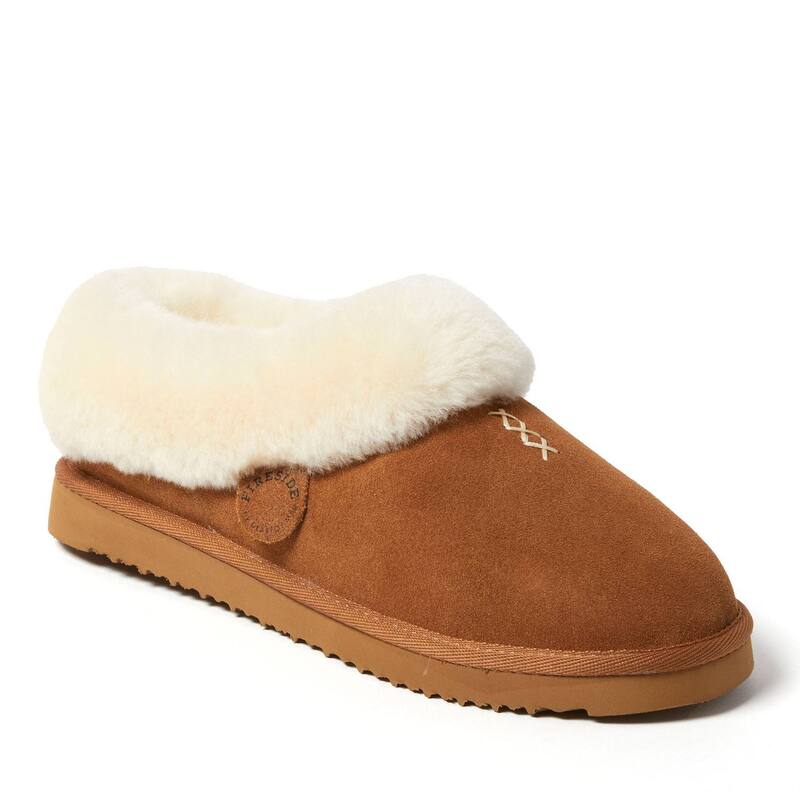 ディアフォームズ レディース シューズ サンダル Dearfoams Fireside Adelaide Women'shearling Clog Slippers Chestnut