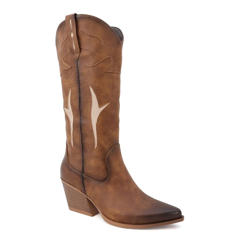 ヨキ レディース シューズ ブーツ・レインブーツ Yoki Gayle Women\u0027side Panel Western High Boots Brown 赤銅色 その他-レディース靴
