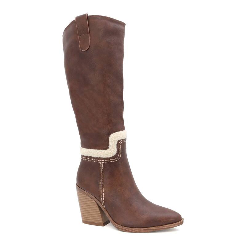ヨキ レディース シューズ ブーツ・レインブーツ トール Yoki Rebbah Women's Tall Western Boots Brown ブラウン