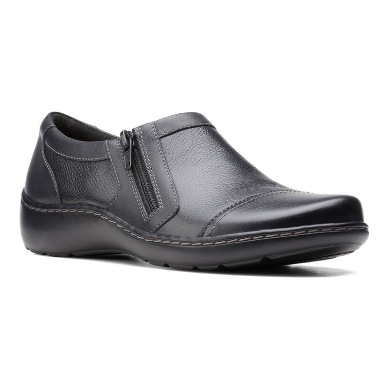 クラークス レディース シューズ サンダル ローファー Clarks Cora Giny Women's Loafers Black ブラック