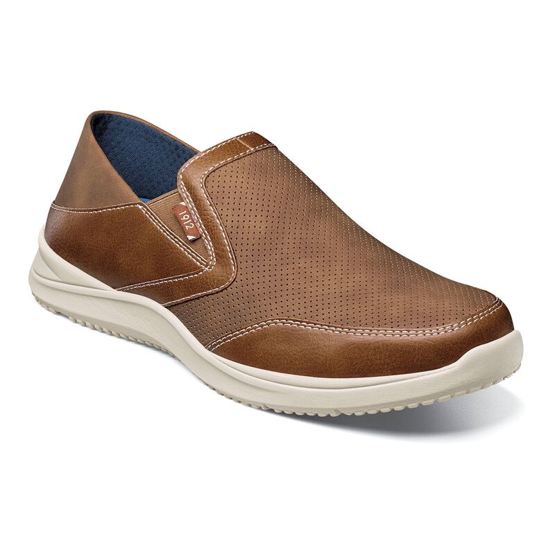 ノンブッシュ メンズ シューズ スリッポン・ローファー Nunn Bush Conway EZ Men'slip On Shoes Tan タン