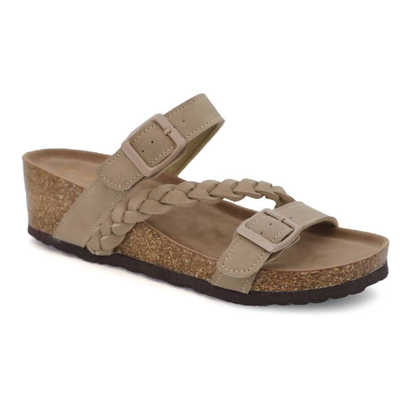 ヨキ レディース シューズ サンダル Yoki Lorayn-02 Women's Braid Strap Sandals Taupe トープ