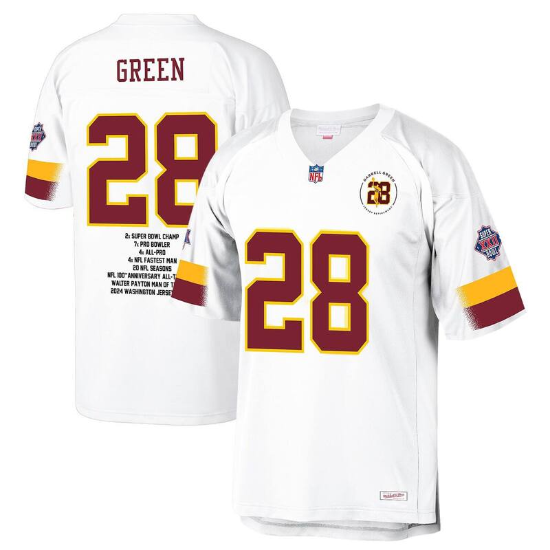 ミッチェル&ネス メンズ トップス Tシャツ ジャージー Men's Mitchell & Ness Darrell Green White Washington Commanders Fashion Jersey Wft White ホワイト
