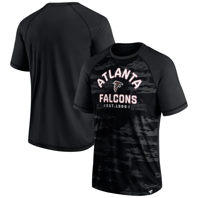 ファナティクス メンズ トップス Tシャツ Men's Fanatics Black Atlanta Falcons Hail Mary Raglan T-Shirt Fal Black ブラック 9,485円