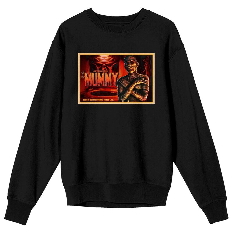 アニメキャラクター メンズ トップス Tシャツ グラフィック Licensed Character Men's Universal Monsters The Mummy Long Sleeve Graphic Tee Black ブラック