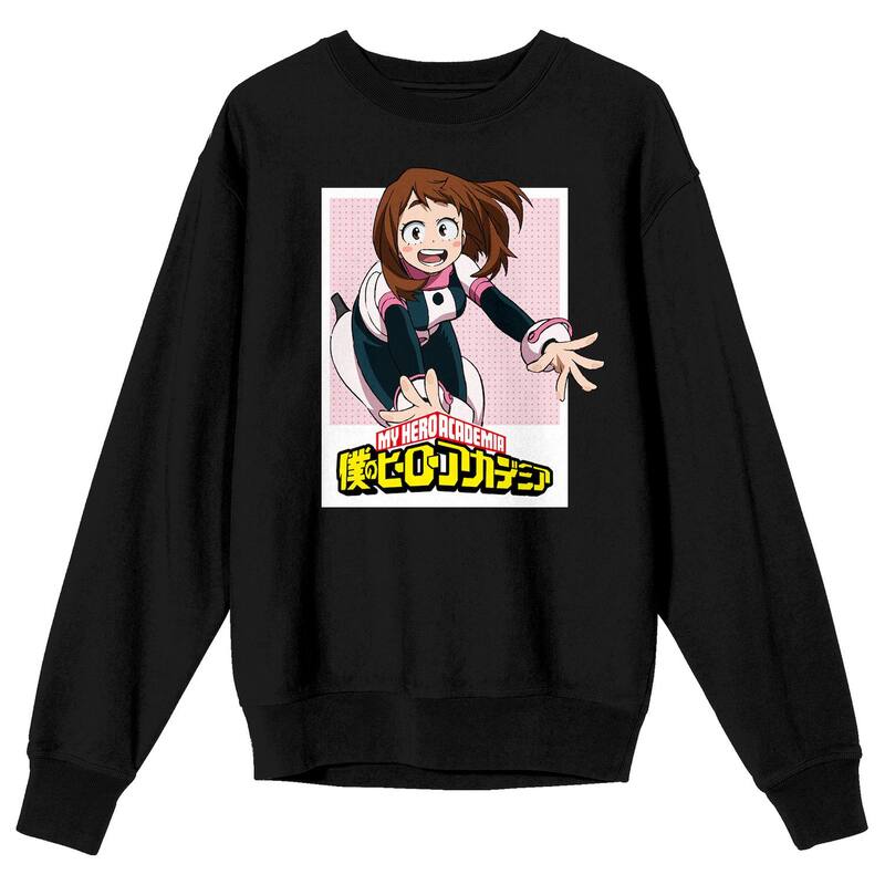 アニメキャラクター メンズ トップス Tシャツ グラフィック Licensed Character Men's My Hero Academia Season 2 Long Sleeve Graphic Tee Black ブラック