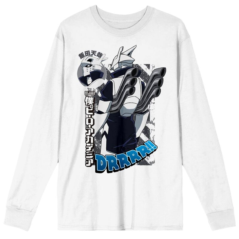 アニメキャラクター メンズ トップス Tシャツ グラフィック Licensed Character Men's My Hero Academia Tenya Ida Long Sleeve Graphic Tee White ホワイト