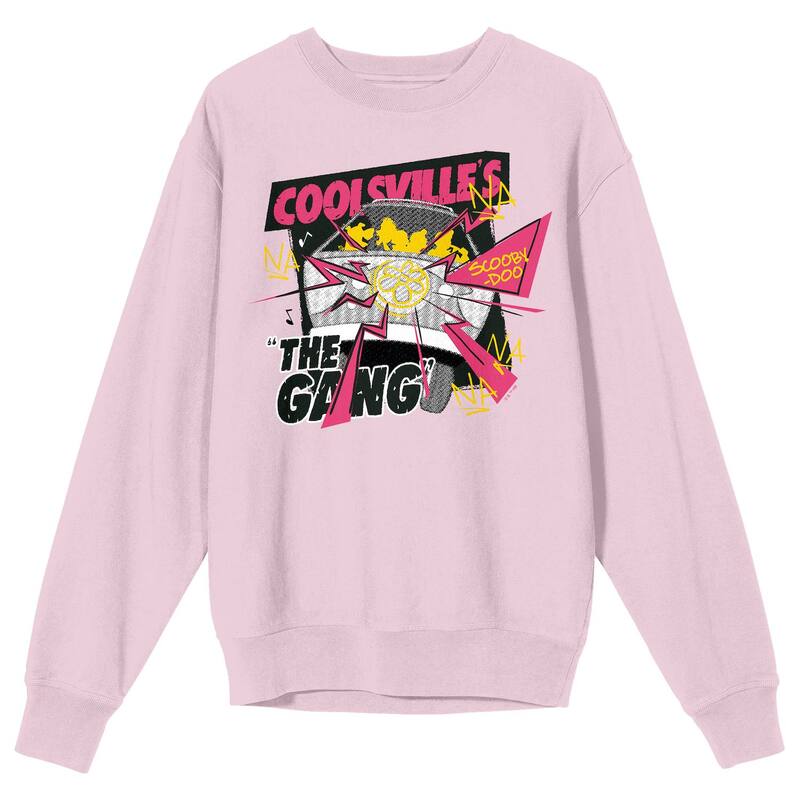 アニメキャラクター メンズ トップス Tシャツ グラフィック Licensed Character Men'scooby-Doo Coolsvilles Long Sleeve Graphic Tee Pink ピンク