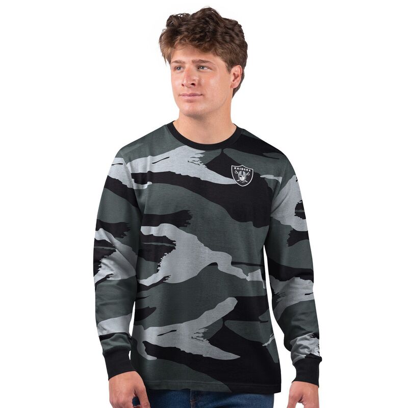クランク メンズ トップス ティーシャツ Men\u0027starter Gray Las Vegas Raiders Thursday Night Gridiron Long Sleeve T-Shirt Lvr Grey 薄墨色 トップス-メンズファッション
