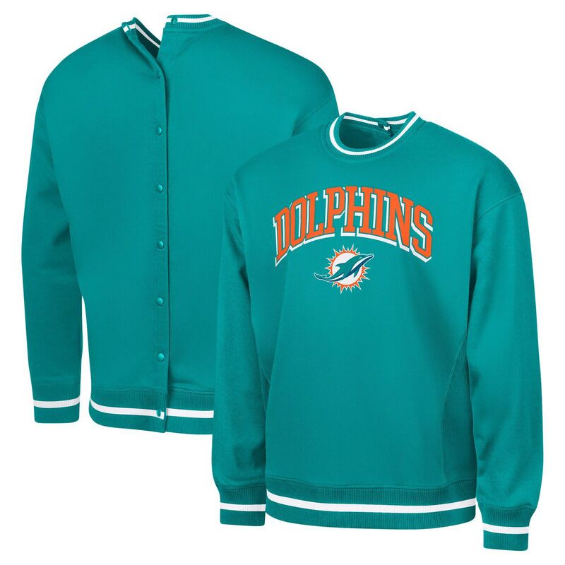 カール バンクス メンズ トップス Tシャツ スウェット フリース Men's G-III Sports by Carl Banks Aqua Miami Dolphins Adaptive Blocker Fleece Pullover Sweatshirt Dol Turq A アクア