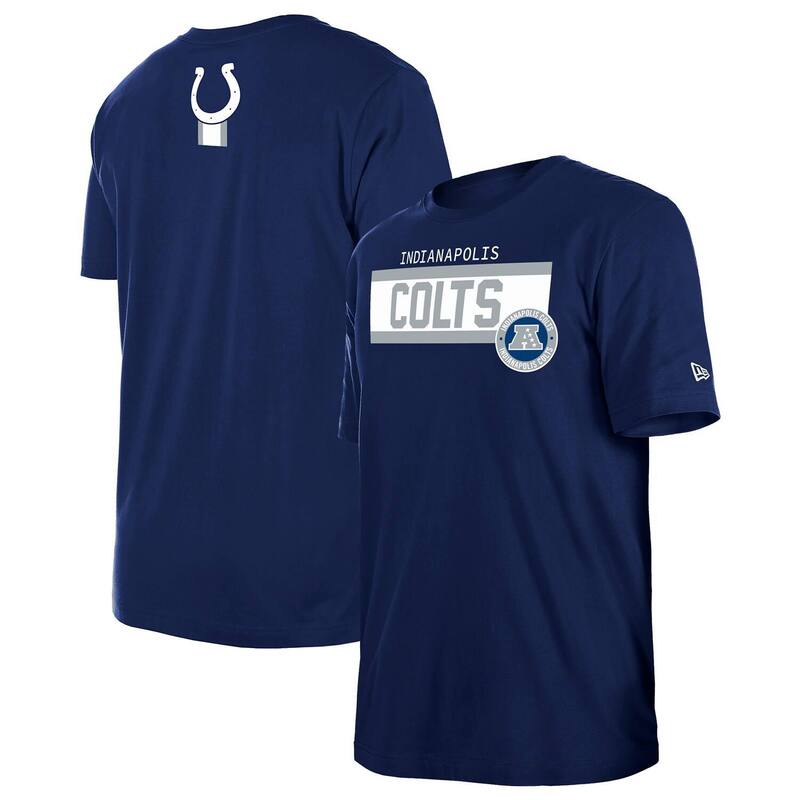 ニューエラ メンズ トップス Tシャツ ダウン Men's New Era Navy Indianapolis Colts 3rdown Domestic T-Shirt Clt Navy ネイビー