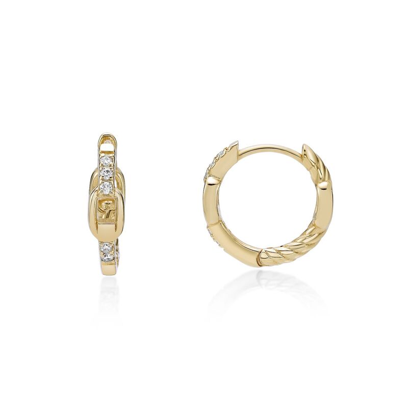 Gemminded レディース アクセサリー ピアス・イヤリング Gemminded 18k Gold Over Silver 1/10 Carat.W. Lab-Grown Diamond Earrings Gold Tone ゴールド｜ReVida 店