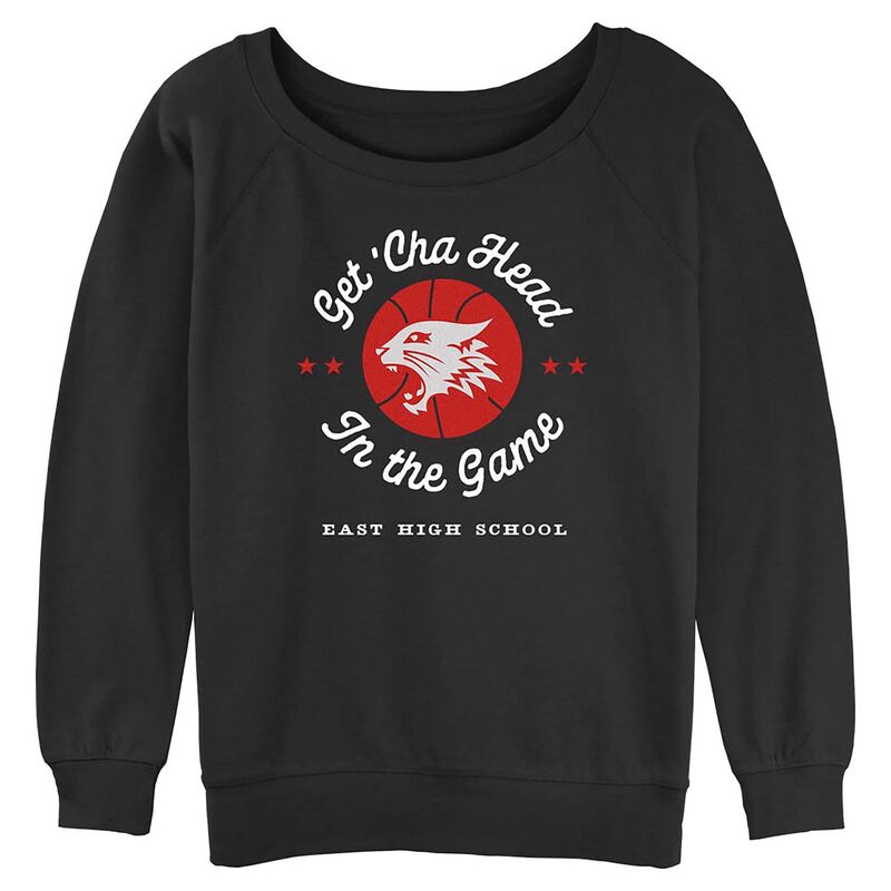 ディズニー レディース トップス Tシャツ グラフィック Disney's High School Musical Get 'Cha Head In The Game Juniors' Graphic Pullover Black ブラック