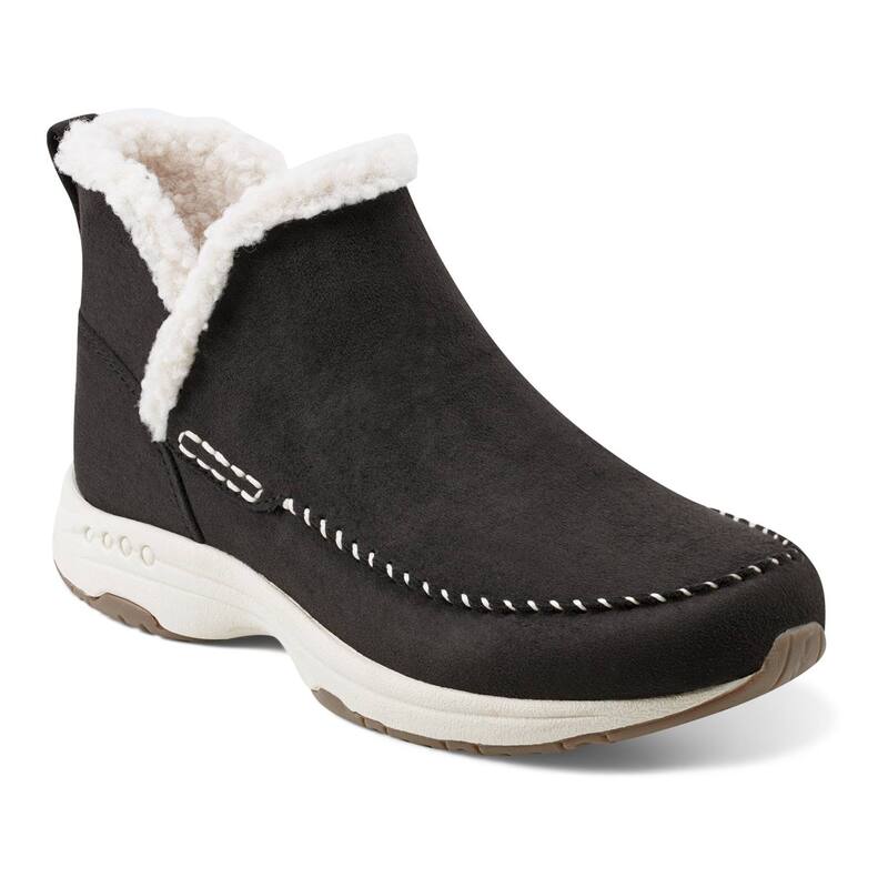 イージースピリット レディース シューズ サンダル アンクル ブーツ Easy Spirituva Traveltime Pull-On Women'slipper Ankle Boots Black ブラック｜ReVida 店