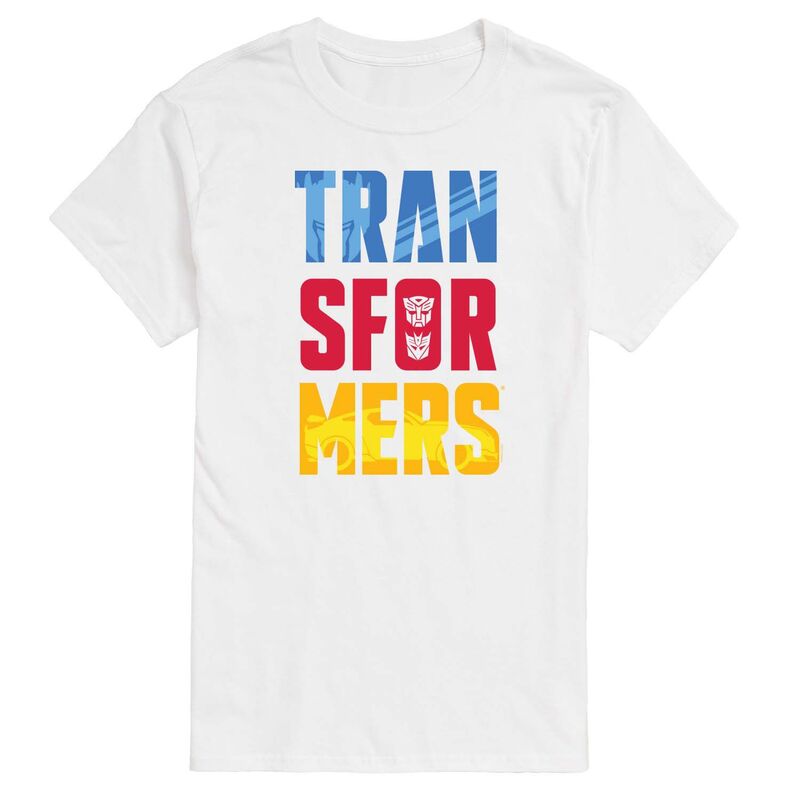アニメ人となり メンズ トップス ティーシャツ ロゴタイプ グラフィック Licensed Character Men\u0027s Transformers Logo Graphic Tee White 白いこと