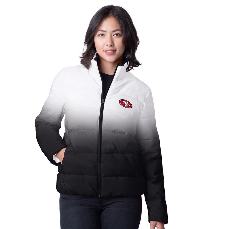 ジースリー フォーハー バイ カール バンクス レディース アウター ジャケット・ブルゾン Women's G-III 4Her by Carl Banks Black San Francisco 49ers Overtime Ombre Full-Zipuffer Jacket 49r Black ブラック