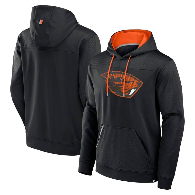 ファナティクス メンズ トップス Tシャツ パーカー Men Fanatics Black Oregon State Beavers Defender Dot Faded Primary Pullover Hoodie Ors Black ブラック