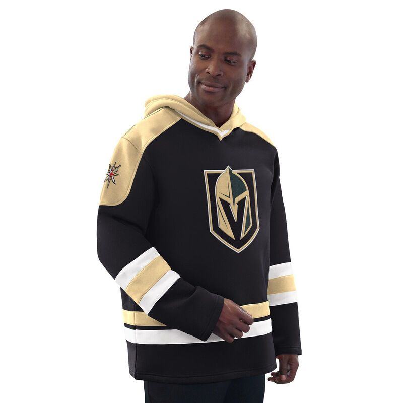 スターター メンズ トップス Tシャツ パーカー Men'starter Black/Gold Vegas Golden Knights Hockey Pullover Hoodie Lvk Black ブラック