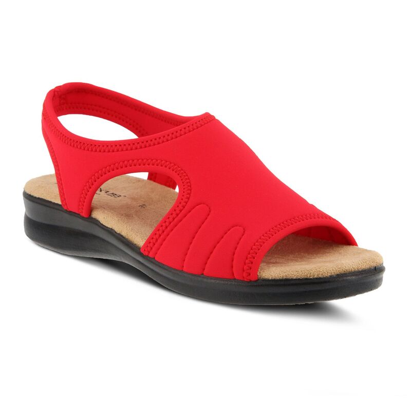 フレクサス レディース シューズ サンダル Flexus by Spring Step Nyaman Women'slip-on Sandals Red レッド