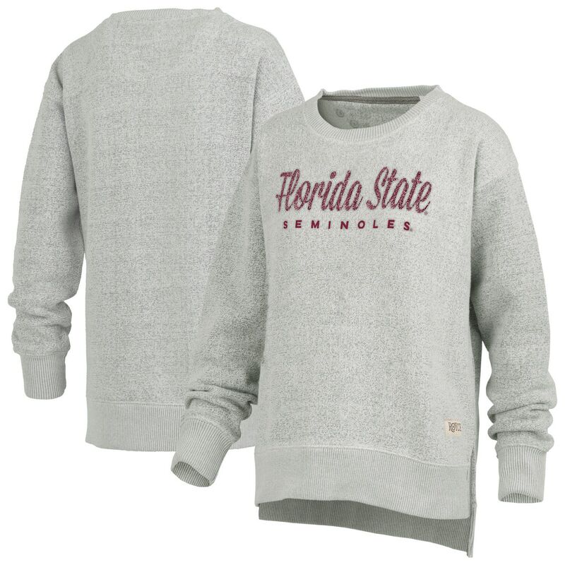 プレスボックス レディース トップス Tシャツ スウェット Women's Pressbox Heather Gray Florida State Seminoles Torrington Pullover Sweatshirt Fsu Grey グレー