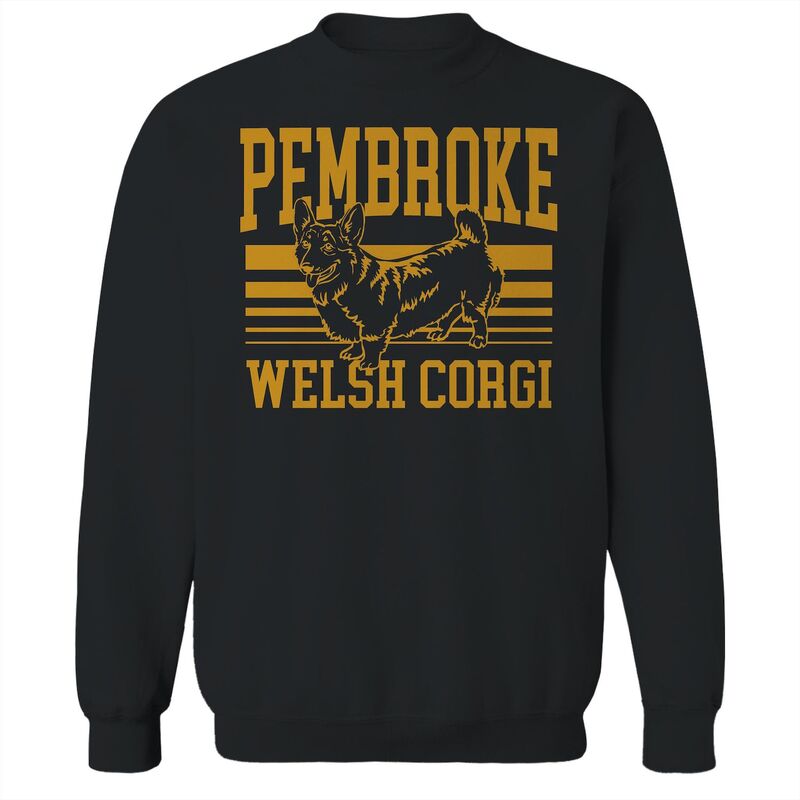 アニメ文字記号 メンズ トップス ティーシャツ 流汗 グラフィック Licensed Character Men\u0027s COLAB89 Welsh Corgi Graphic Sweatshirt Black 黒いこと トップス-Tシャツ・カットソー