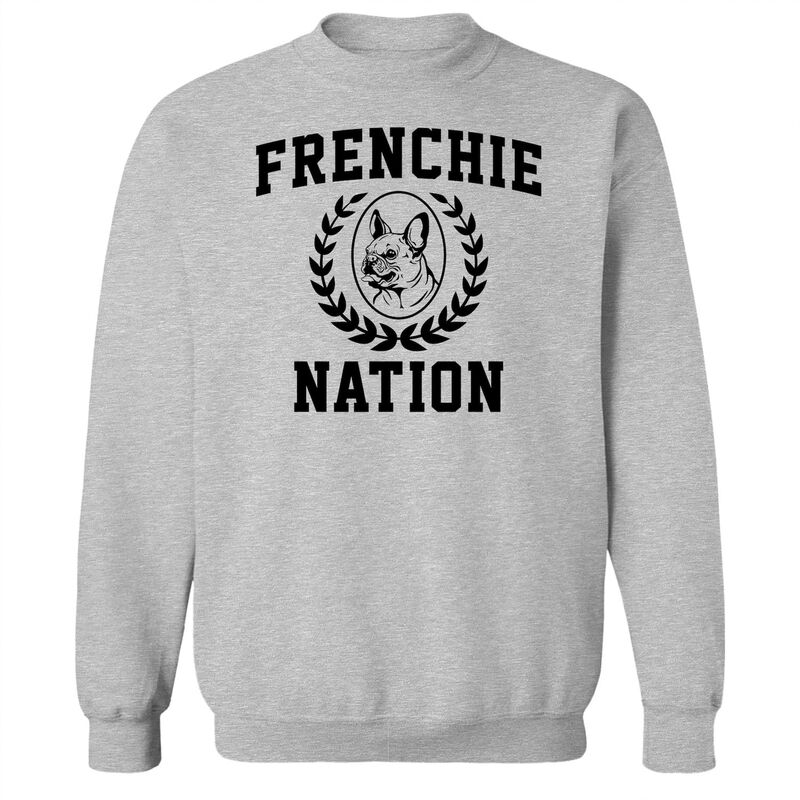 アニメ文字記号 メンズ トップス ティーシャツ 流汗 グラフィック Licensed Character Men\u0027s COLAB89 Frenchie Graphic Sweatshirt Sport Gray 薄墨色 Tシャツ・カットソー-トップス