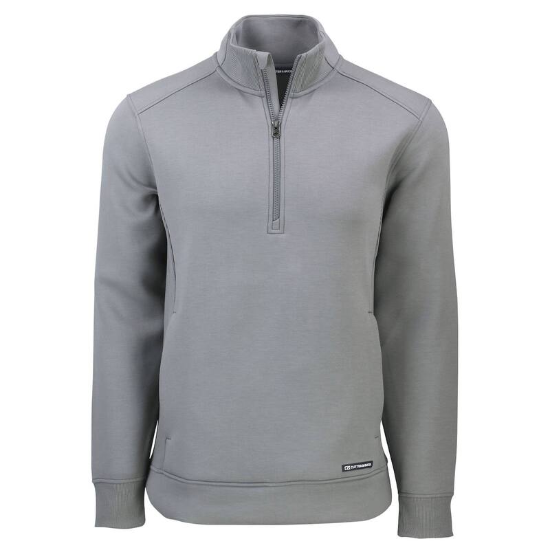 カッターアンドバック メンズ アウター ジャケット・ブルゾン ハーフジップ Cutter & Buck Roam Eco Recycled Quarter Zip Mens Pullover Elemental Grey グレー