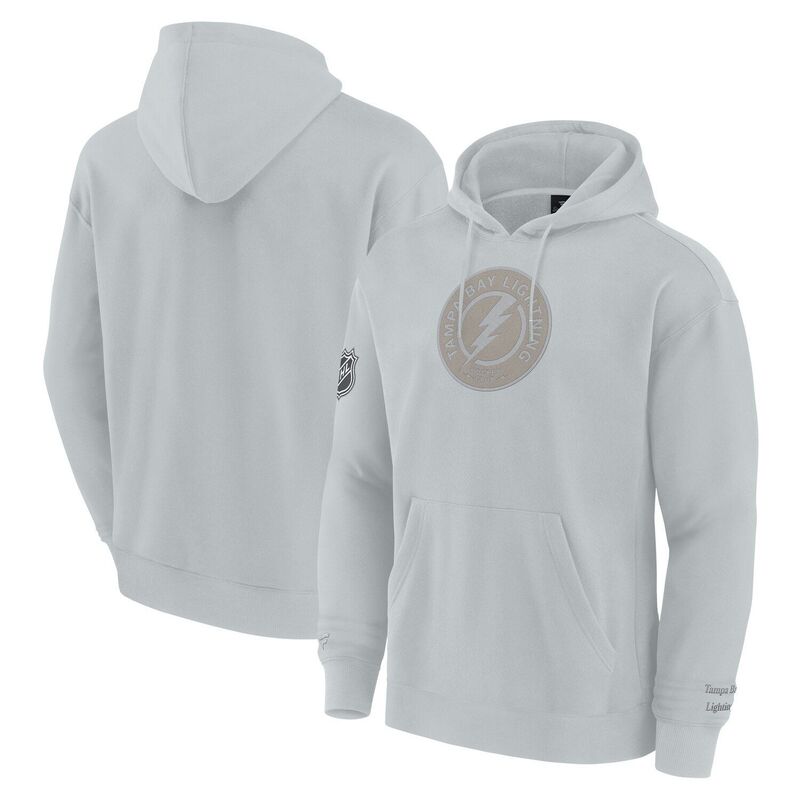 ファナティクス メンズ トップス Tシャツ パーカー Men's Fanatics Gray Tampa Bay Lightning Elements Pace Pullover Hoodie Lgh Grey グレー