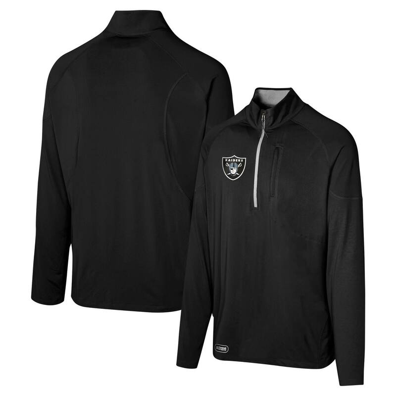 アウタースタッフ メンズ トップス Tシャツ Outerstuff Men's Black Las Vegas Raiders Grind Iron Quarter-Zip Top Lvr Black ブラック
