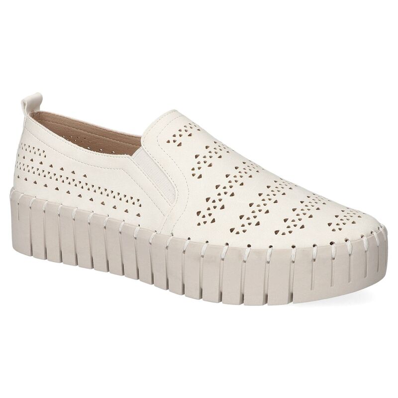 イージーストリート レディース シューズ サンダル プラットフォーム スニーカー Peppy by Easy Street Women's Platform Sneakers White ホワイト｜ReVida 店