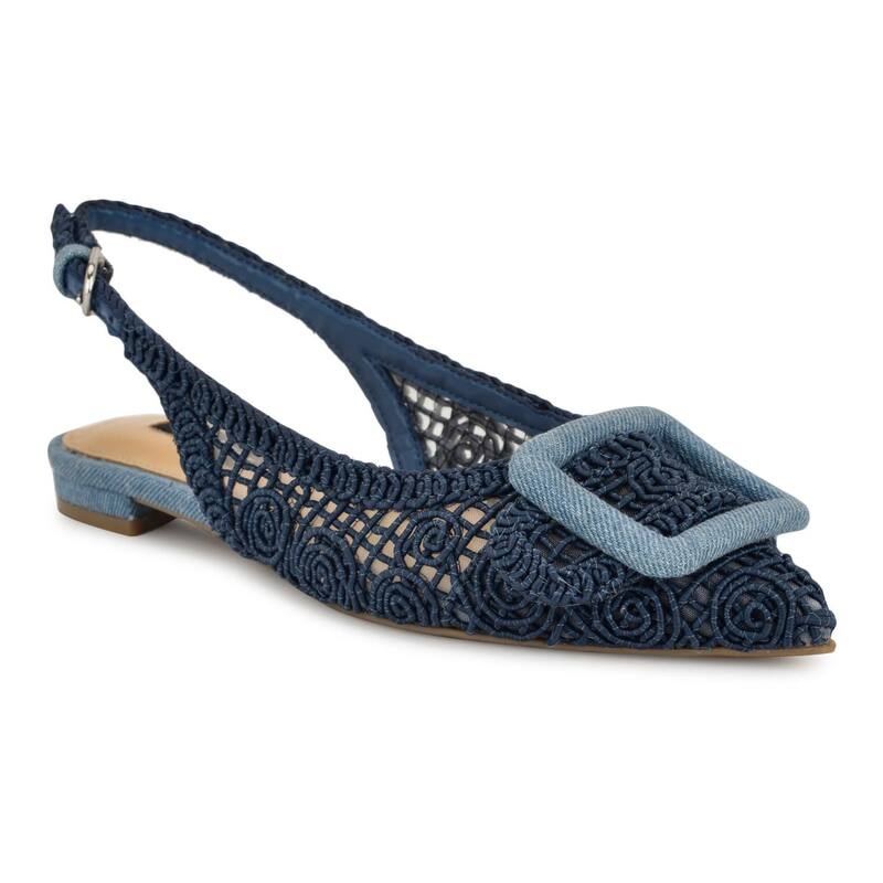 ナインウェスト レディース シューズ サンダル Nine West Jasser Women'slip-On Slingback Dress Flats Light Blue ブルー 15,525円