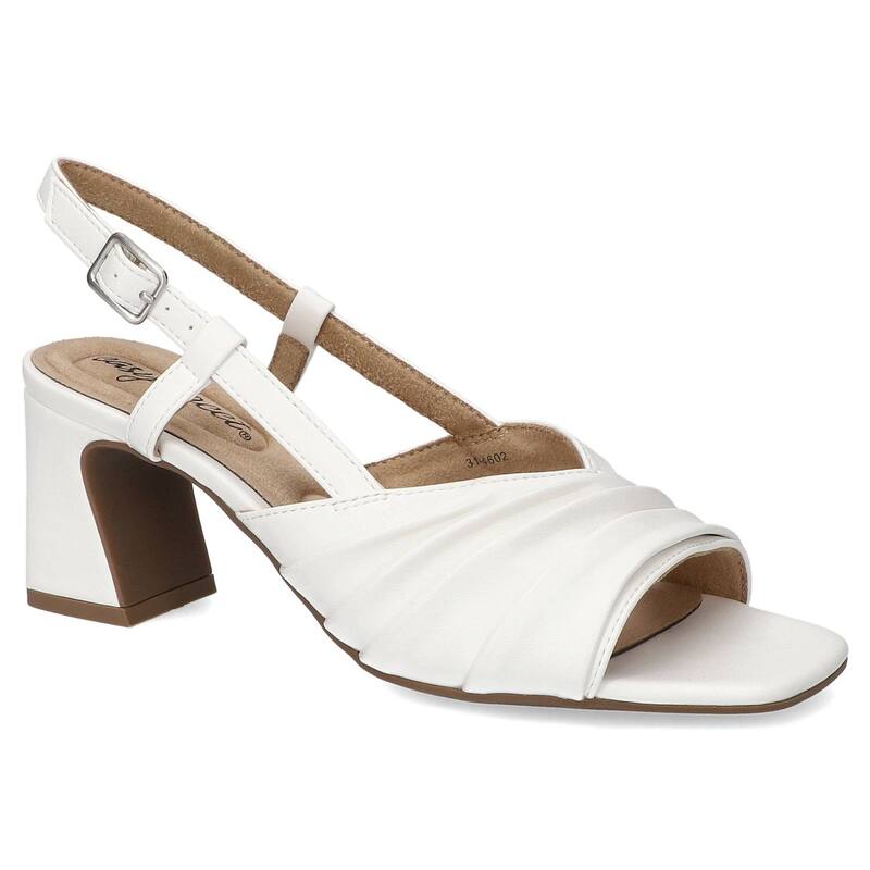 イージーストリート レディース シューズ サンダル Easy Street Lucie Women'square Toe Dressandals White ホワイト