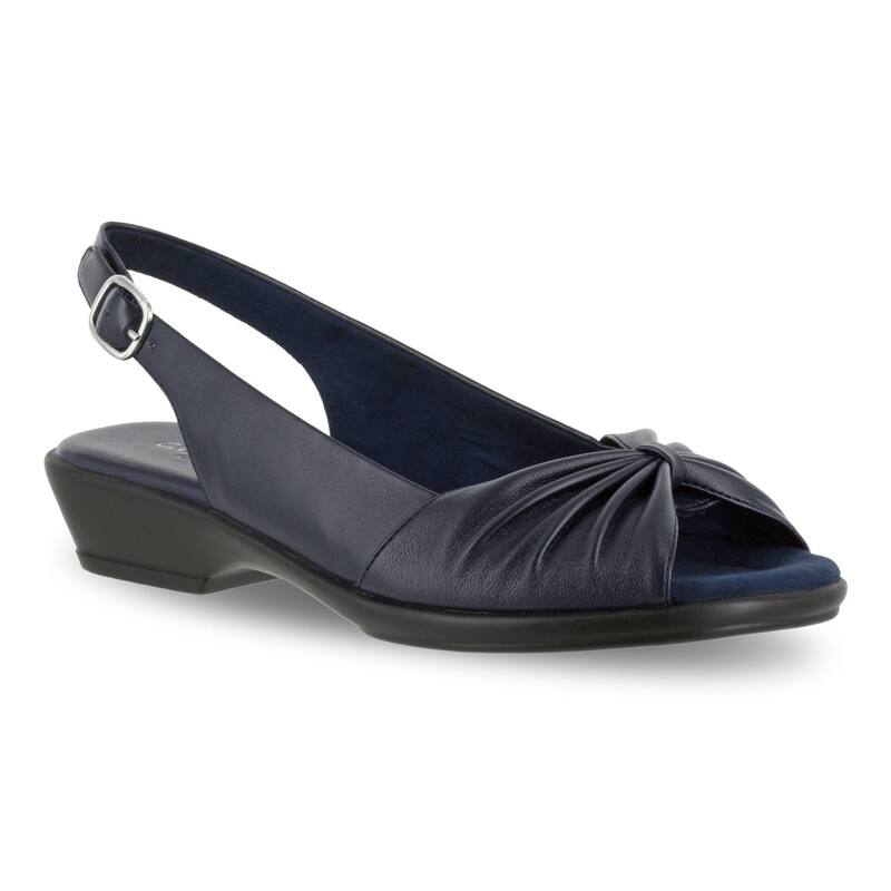 【送料無料】 イージーストリート レディース サンダル シューズ Easy Street Fantasia Women's Dress Sandals Navy画像