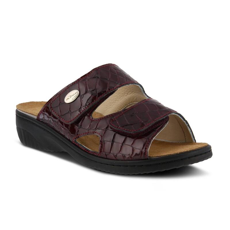 スプリングステップ レディース シューズ サンダル Flexus by Spring Step Almeria Women'slide Sandals Bordeaux Patent