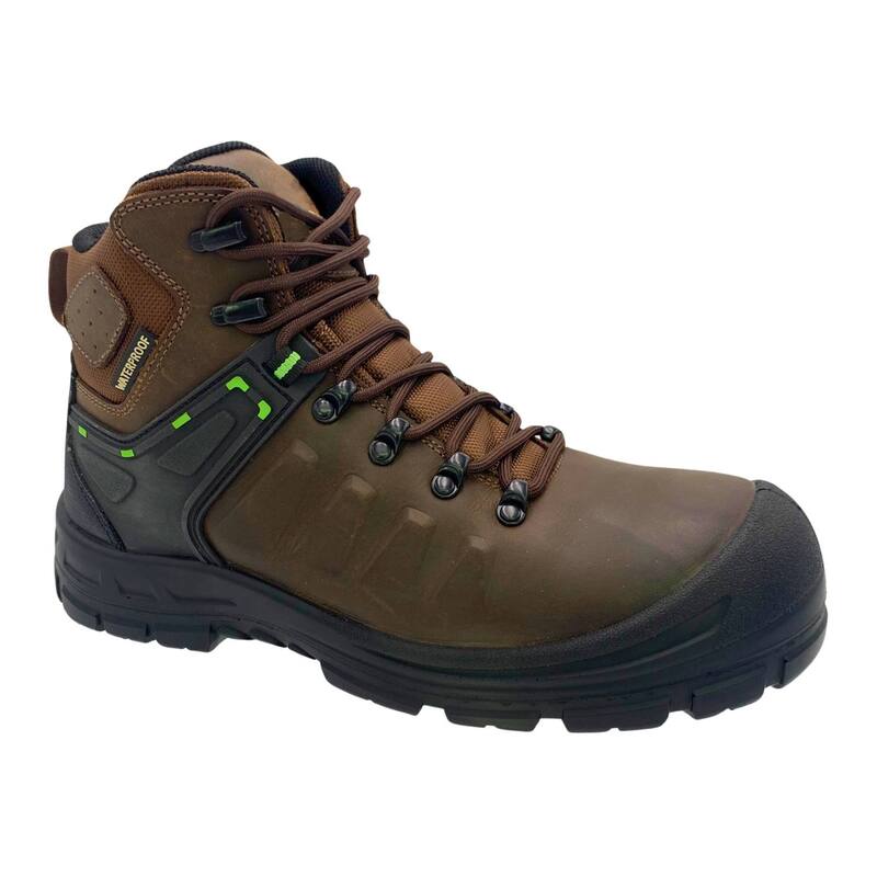 アドテック メンズ シューズ ブーツ・レインブーツ レザー AdTec Men's Brown Waterproof Safety Toe Leather Work Boots Brown ブラウン